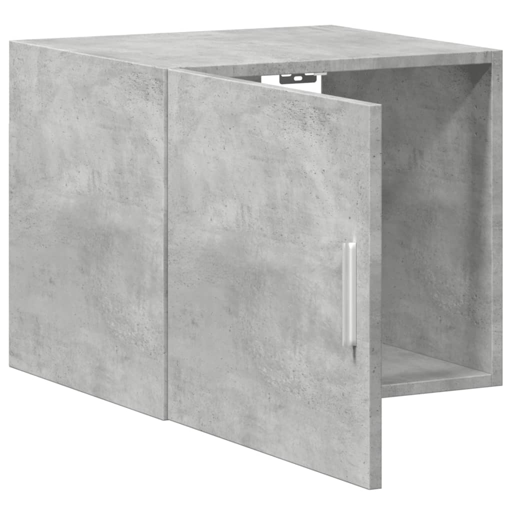 Mobile a Parete Grigio Cemento 45x42,5x40 cm Legno Multistrato 846106