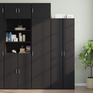 Mobile a Parete Nero 50x42,5x40 cm in Legno Multistrato 846111