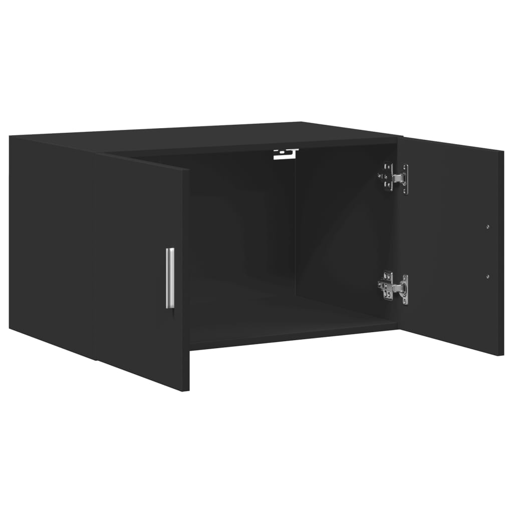 Mobile a Parete Nero 70x42,5x40 cm in Legno Multistrato 846118