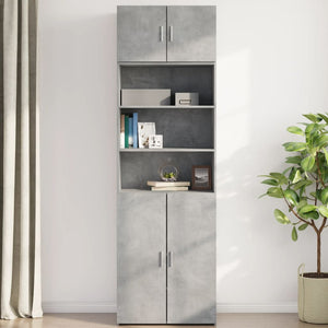 Mobile a Parete Grigio Cemento 70x42,5x40 cm Legno Multistrato 846120