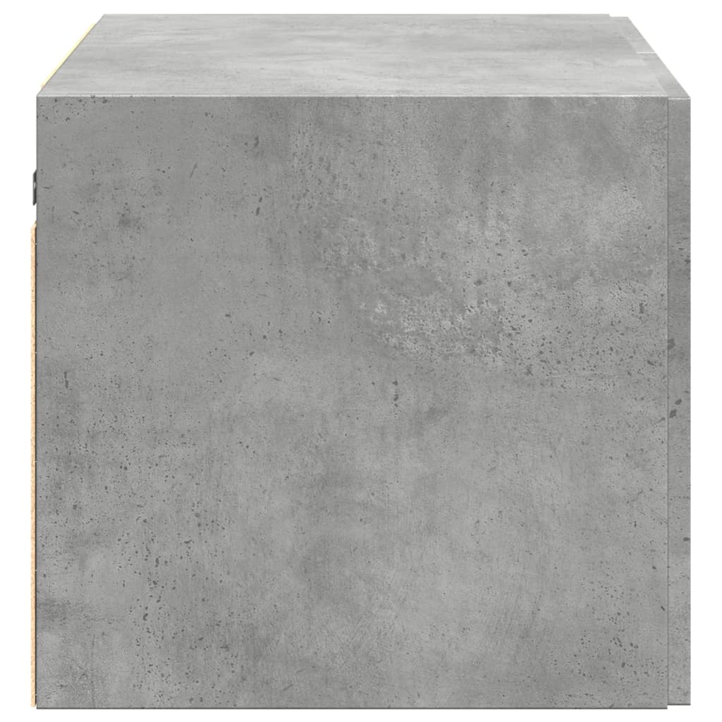 Mobile a Parete Grigio Cemento 70x42,5x40 cm Legno Multistrato 846120