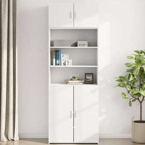 Mobile a Parete Bianco 80x42,5x40 cm in Legno Multistrato 846124