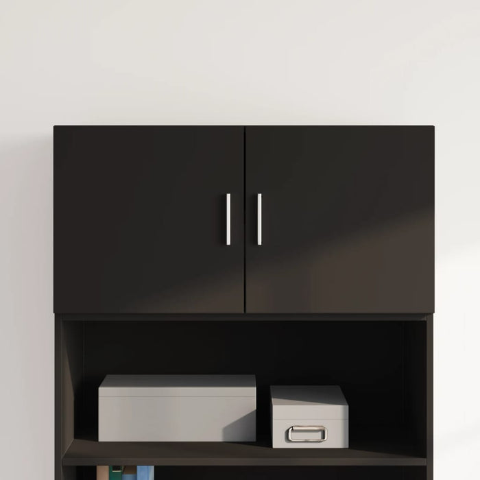 Mobile a Parete Nero 80x42,5x40 cm in Legno Multistrato 846125