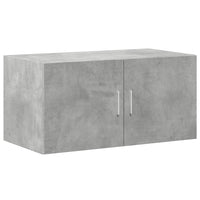 Mobile a Parete Grigio Cemento 80x42,5x40 cm Legno Multistrato 846127