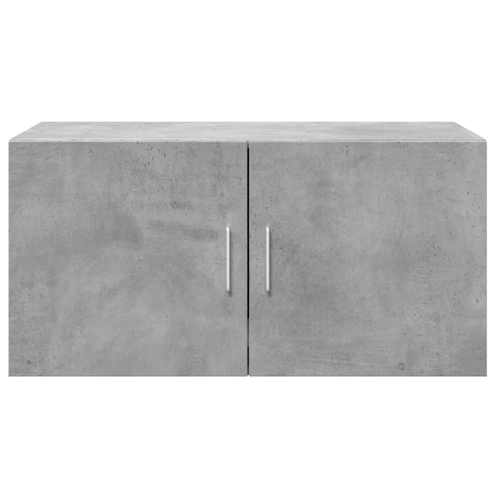 Mobile a Parete Grigio Cemento 80x42,5x40 cm Legno Multistrato 846127