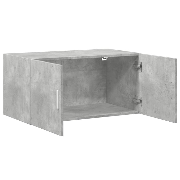 Mobile a Parete Grigio Cemento 80x42,5x40 cm Legno Multistrato 846127