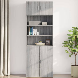 Mobile a Parete Grigio Sonoma 80x42,5x40cm in Legno Multistrato 846129