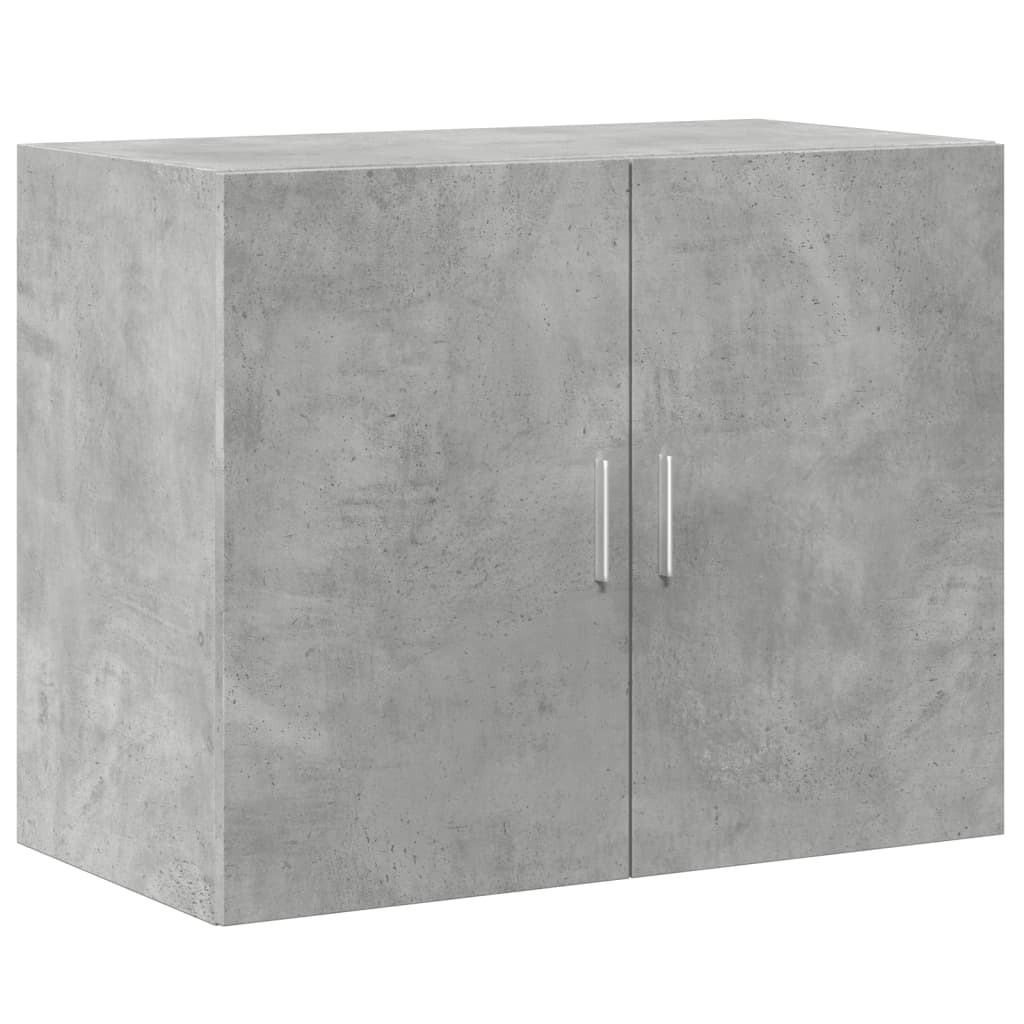 Mobile a Parete Grigio Cemento 80x42,5x64 cm Legno Multistrato 846134