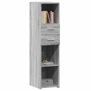 Credenza Grigio Sonoma 30x42,5x124 cm in Legno Multistrato 846157