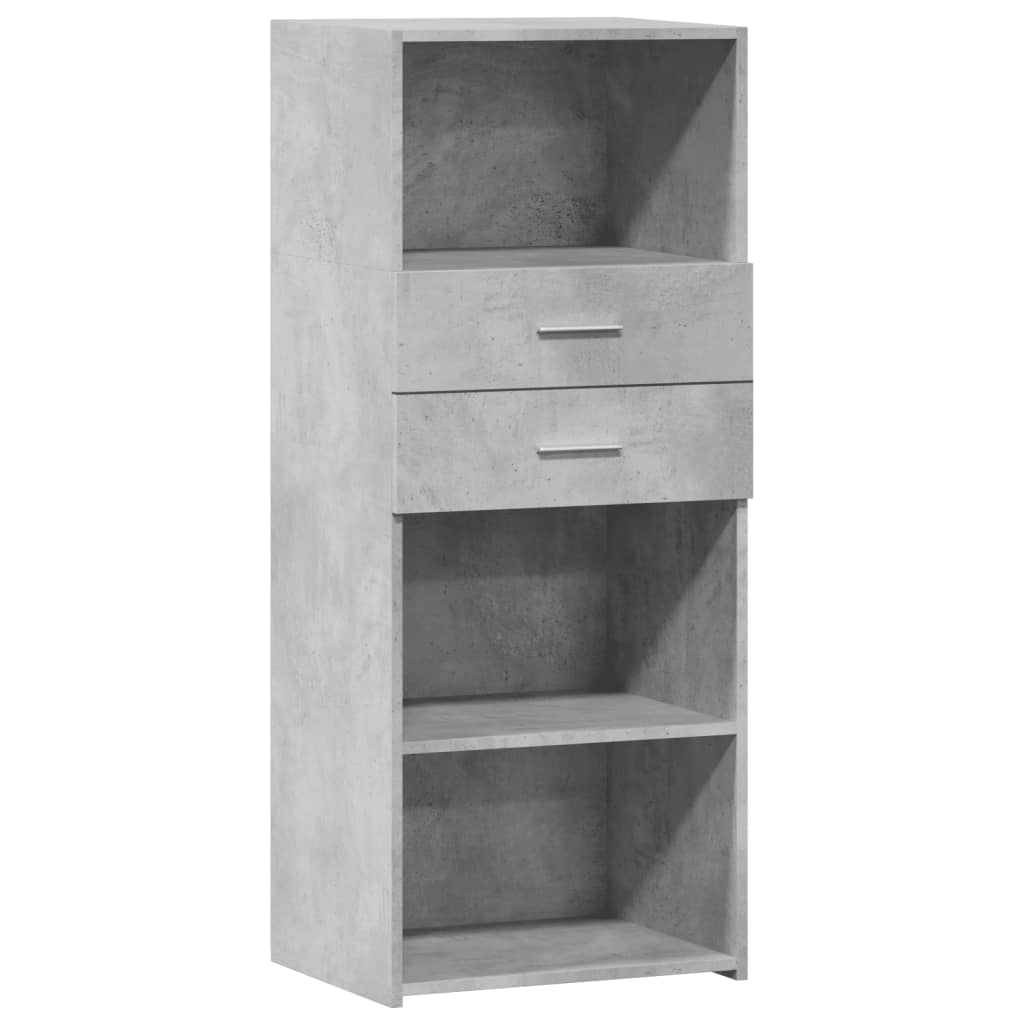 Credenza Grigio Cemento 50x42,5x124 cm in Legno Multistrato 846176