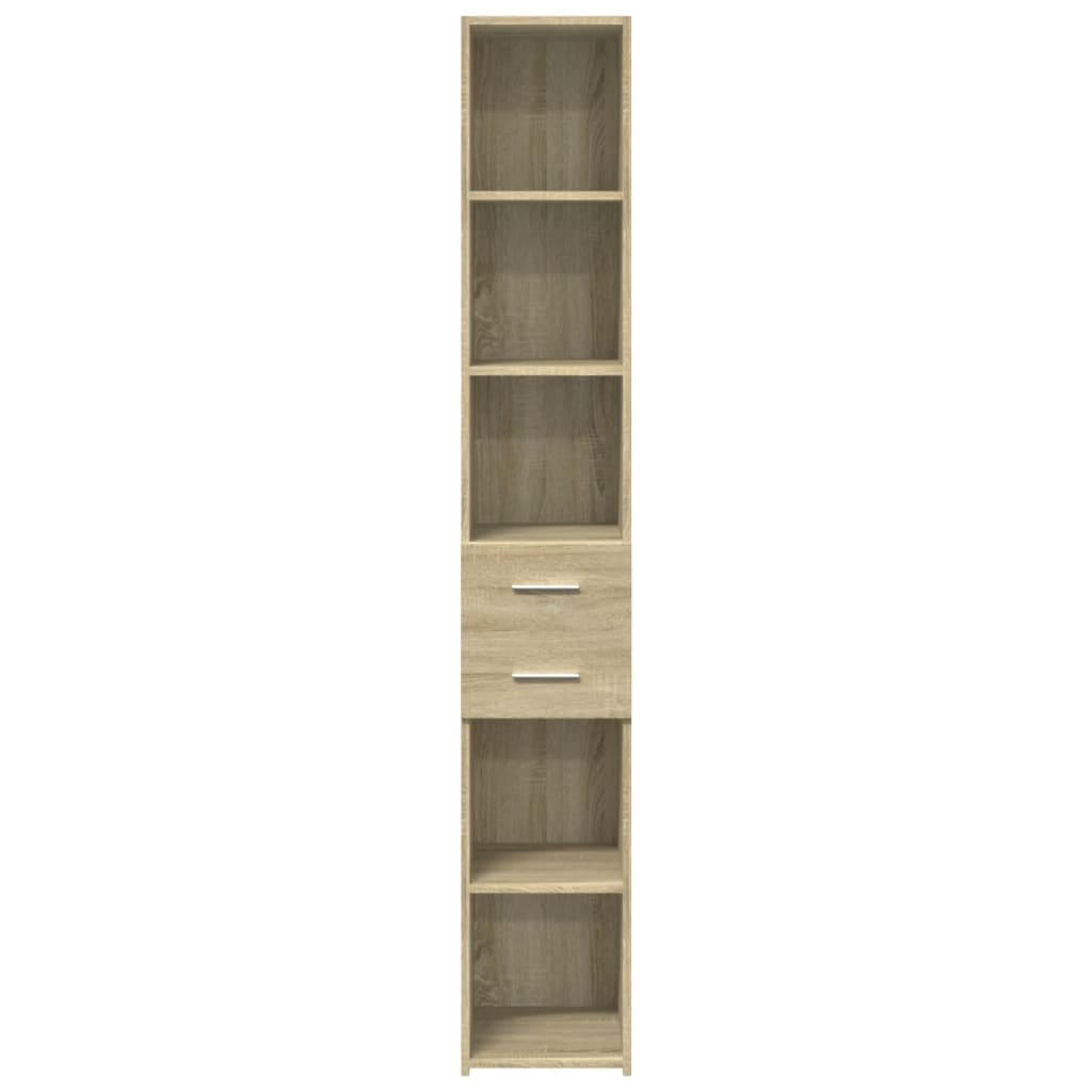 Credenza Rovere Sonoma 30x42,5x185 cm in Legno Multistrato 846238