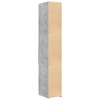 Credenza Grigio Cemento 30x42,5x185 cm in Legno Multistrato 846239