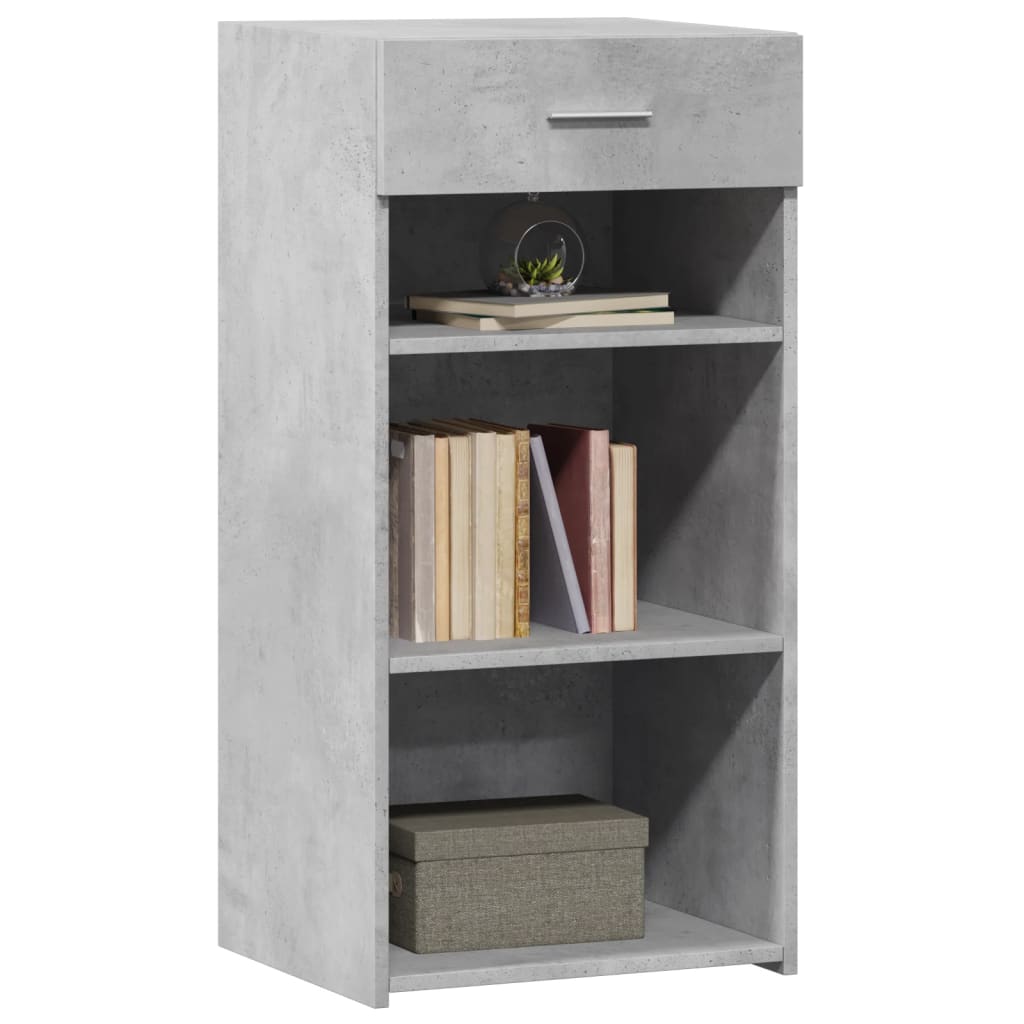 Credenza Grigio Cemento 45x42,5x93 cm in Legno Multistrato 846323