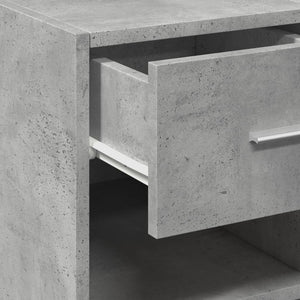 Credenza Grigio Cemento 45x42,5x93 cm in Legno Multistrato 846323