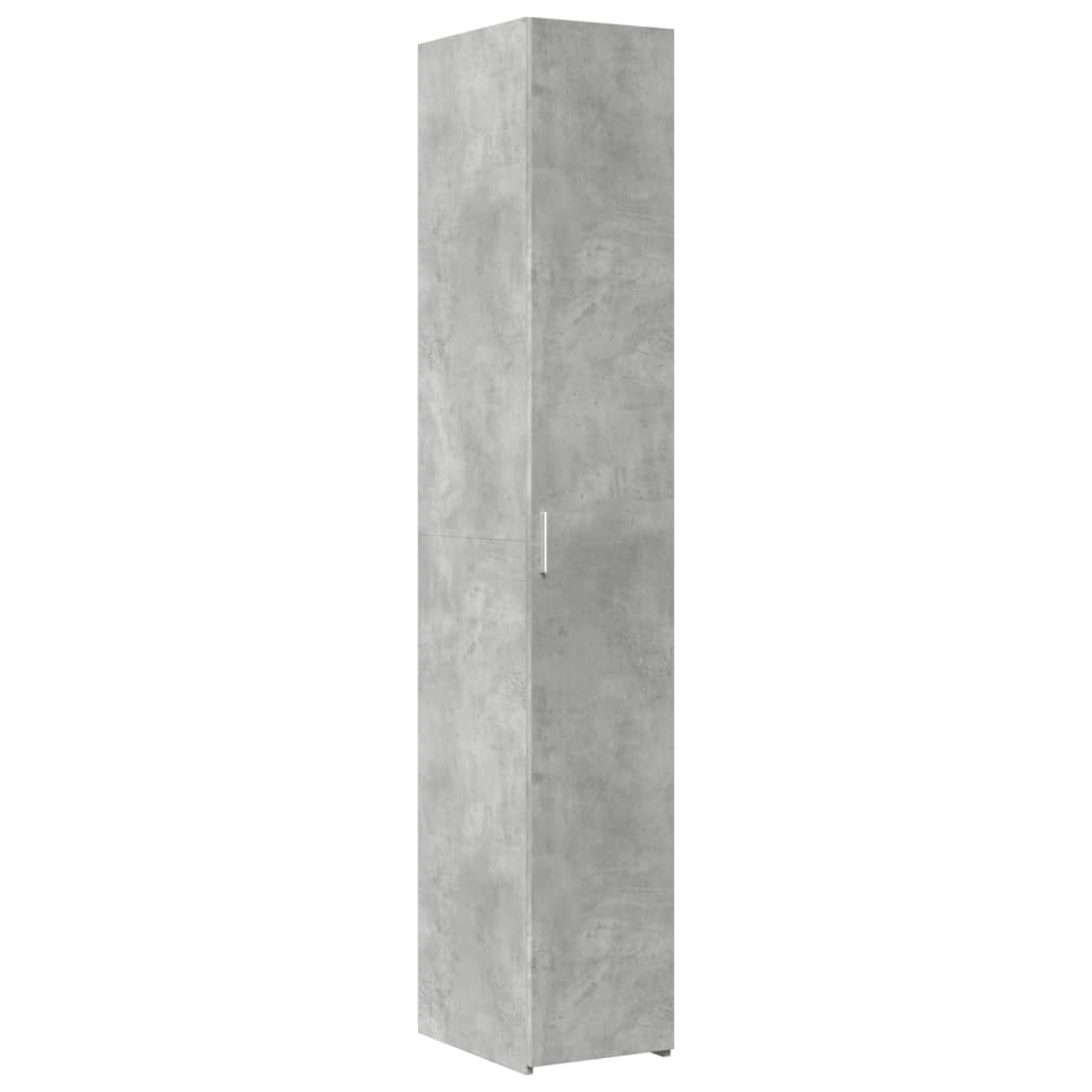 Mobile Sottile Grigio Cemento 30x42,5x225 cm in Truciolato 3281262