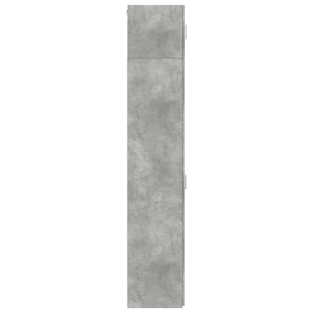 Mobile Sottile Grigio Cemento 30x42,5x225 cm in Truciolato 3281262