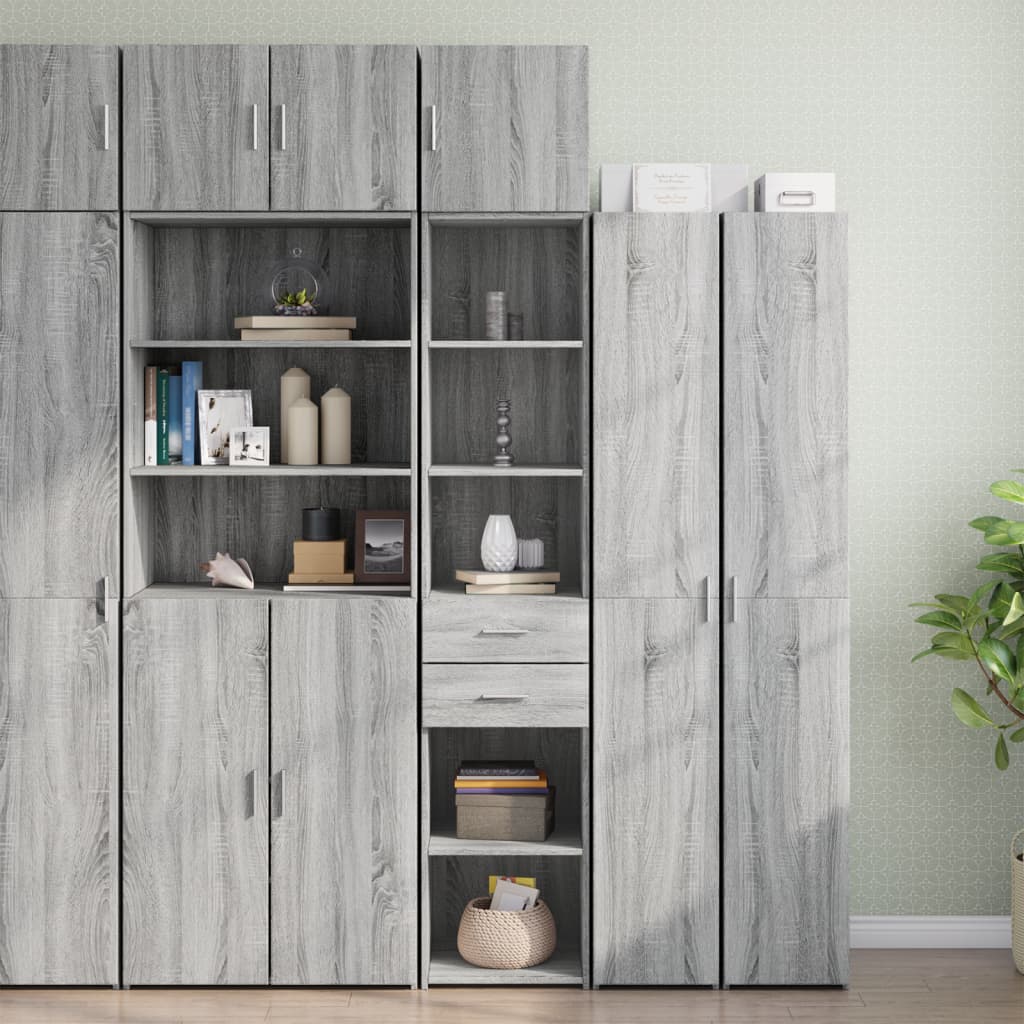 Mobile Sottile Grigio Sonoma 40x42,5x225 cm in Truciolato 3281278