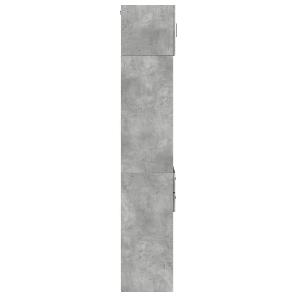 Mobile Sottile Grigio Cemento 40x42,5x225 cm in Truciolato 3281283