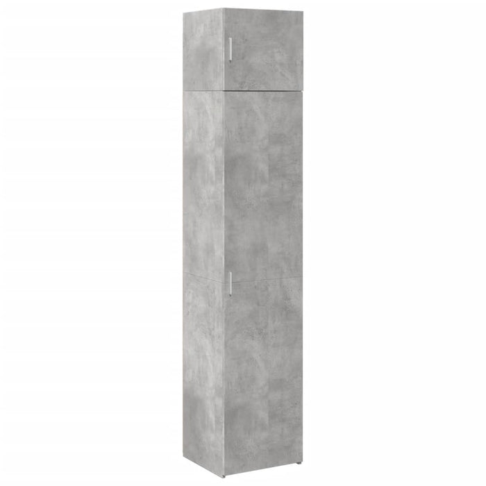 Mobile Sottile Grigio Cemento 45x42,5x225 cm in Truciolato 3281290