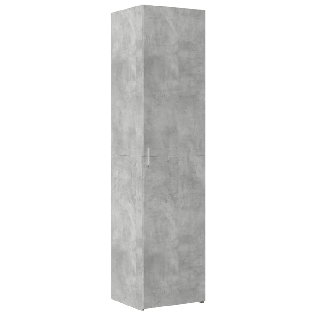 Mobile Sottile Grigio Cemento 45x42,5x225 cm in Truciolato 3281290