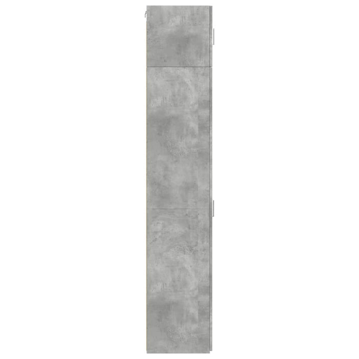 Mobile Sottile Grigio Cemento 45x42,5x225 cm in Truciolato 3281290