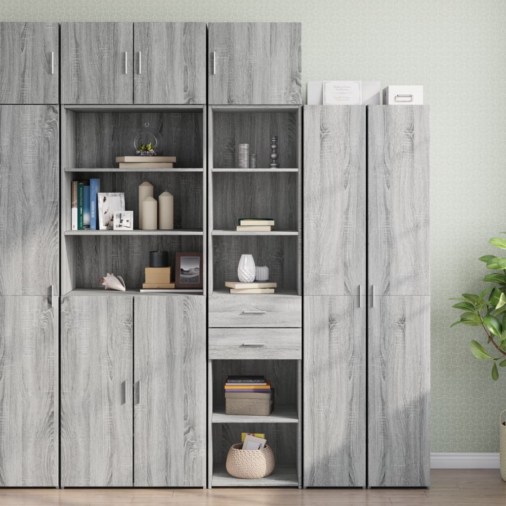 Mobile Sottile Grigio Sonoma 45x42,5x225 cm in Truciolato 3281299