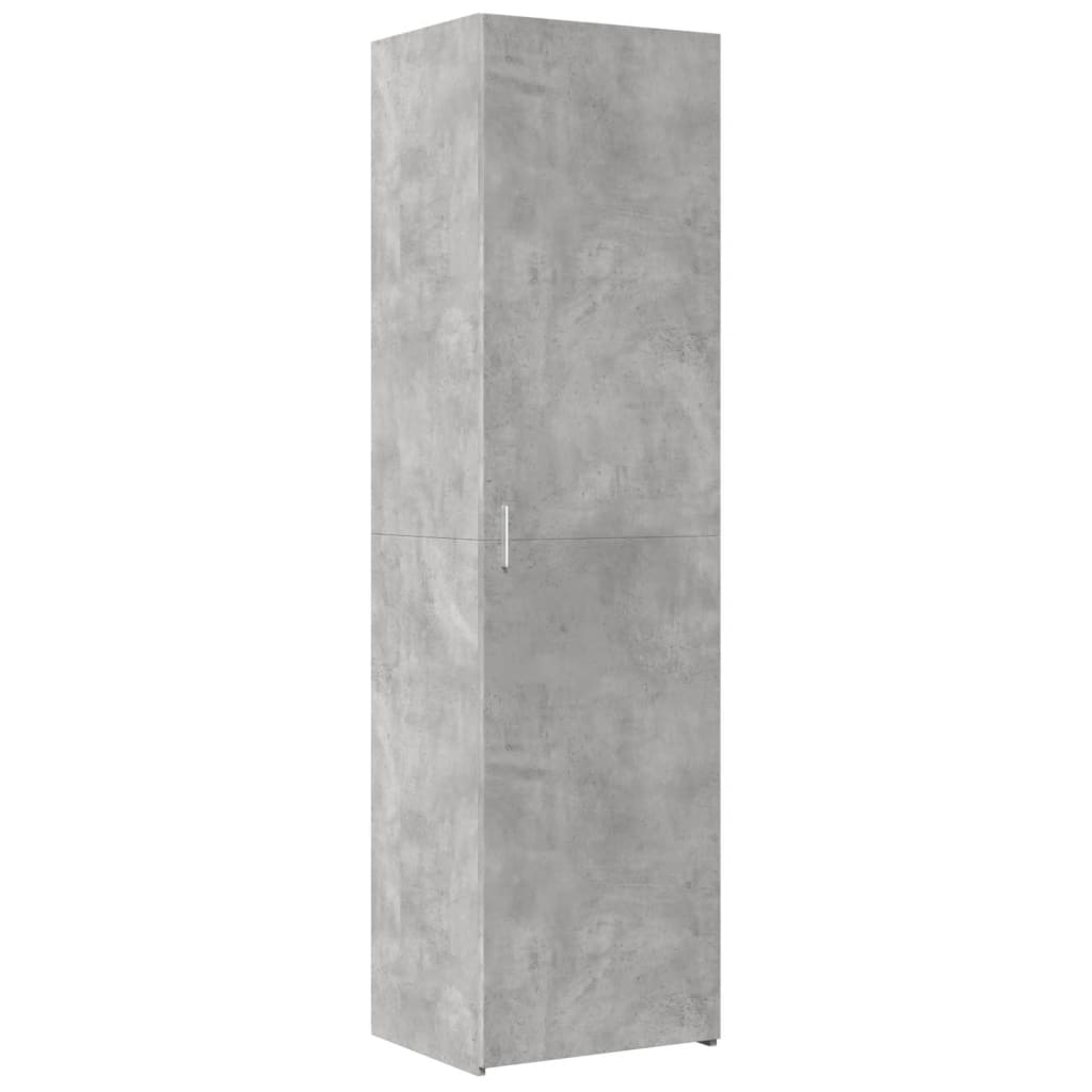 Mobile Sottile Grigio Cemento 50x42,5x225 cm in Truciolato 3281304