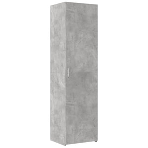 Mobile Sottile Grigio Cemento 50x42,5x225 cm in Truciolato 3281304