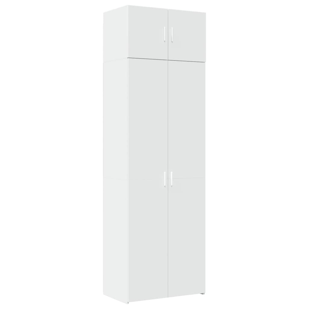 Mobile Portaoggetti Bianco 70x42,5x225 cm in Truciolato 3281322