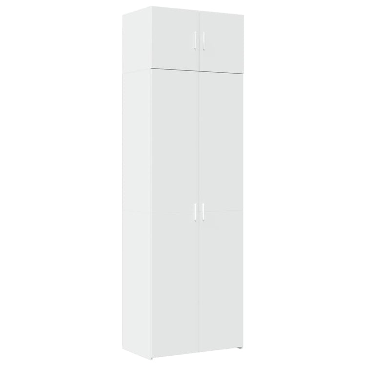 Mobile Portaoggetti Bianco 70x42,5x225 cm in Truciolato 3281322