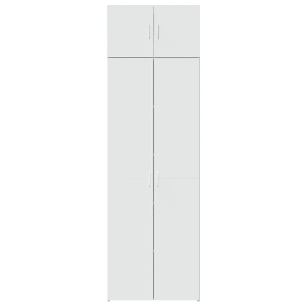 Mobile Portaoggetti Bianco 70x42,5x225 cm in Truciolato 3281322