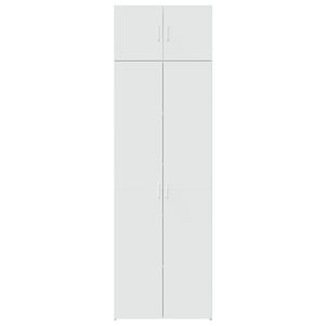 Mobile Portaoggetti Bianco 70x42,5x225 cm in Truciolato 3281322