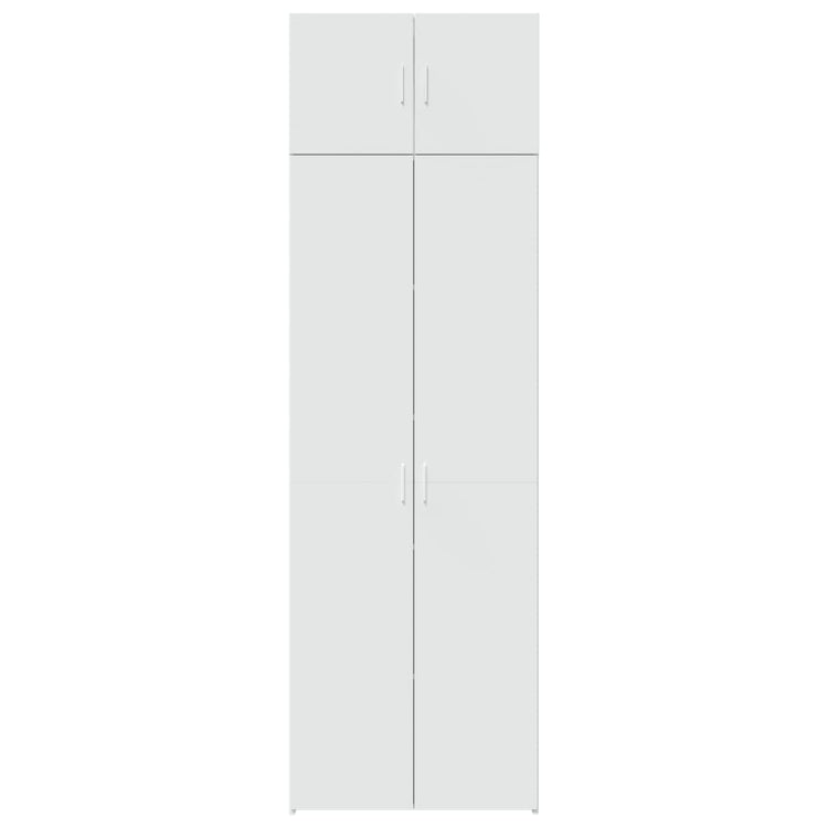 Mobile Portaoggetti Bianco 70x42,5x225 cm in Truciolato 3281322