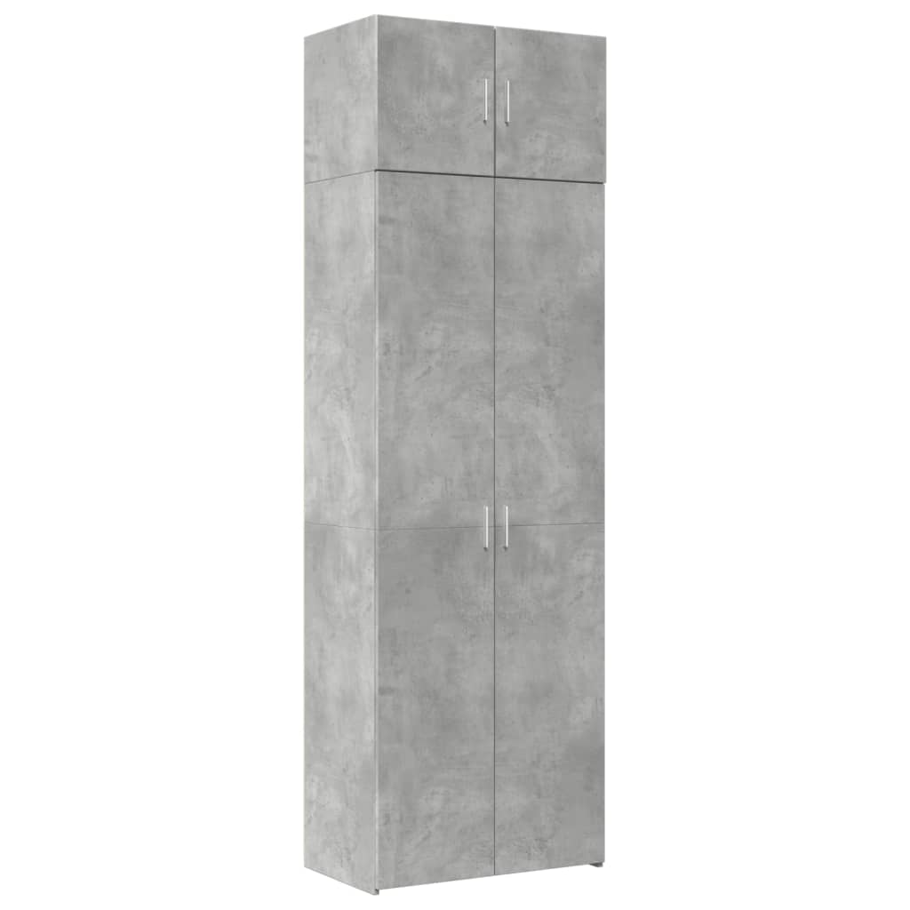 Armadietto Grigio Cemento 70x42,5x225 cm in Legno Multistrato 3281325