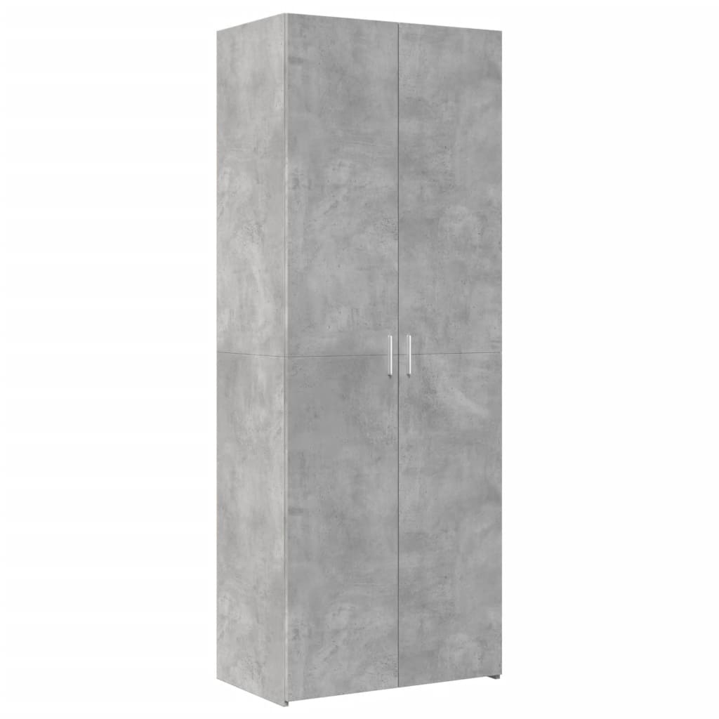 Armadietto Grigio Cemento 70x42,5x225 cm in Legno Multistrato 3281325