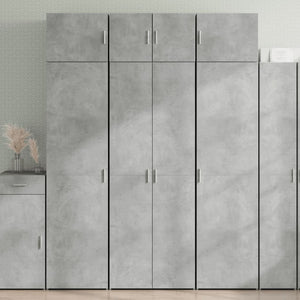 Armadietto Grigio Cemento 70x42,5x225 cm in Legno Multistrato 3281325