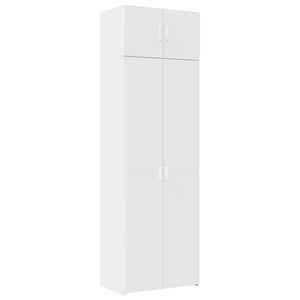 Mobile Portaoggetti Bianco 70x42,5x225 cm in Truciolato 3281329