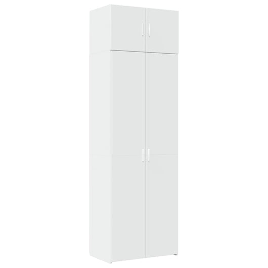 Mobile Portaoggetti Bianco 70x42,5x225 cm in Truciolato 3281329