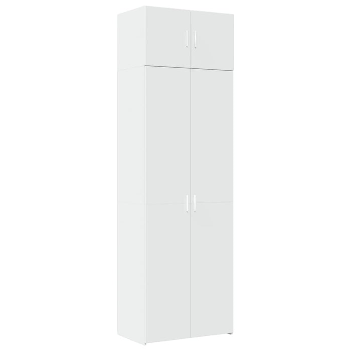 Mobile Portaoggetti Bianco 70x42,5x225 cm in Truciolato 3281329