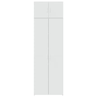 Mobile Portaoggetti Bianco 70x42,5x225 cm in Truciolato 3281329