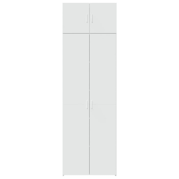 Mobile Portaoggetti Bianco 70x42,5x225 cm in Truciolato 3281329