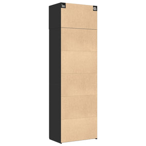 Mobile Portaoggetti Nero 70x42,5x225 cm in Truciolato 3281330