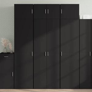 Mobile Portaoggetti Nero 70x42,5x225 cm in Truciolato 3281330