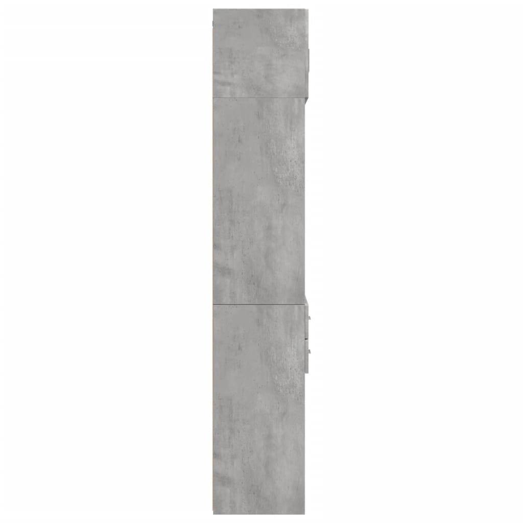 Armadietto Grigio Cemento 70x42,5x225 cm in Legno Multistrato 3281339