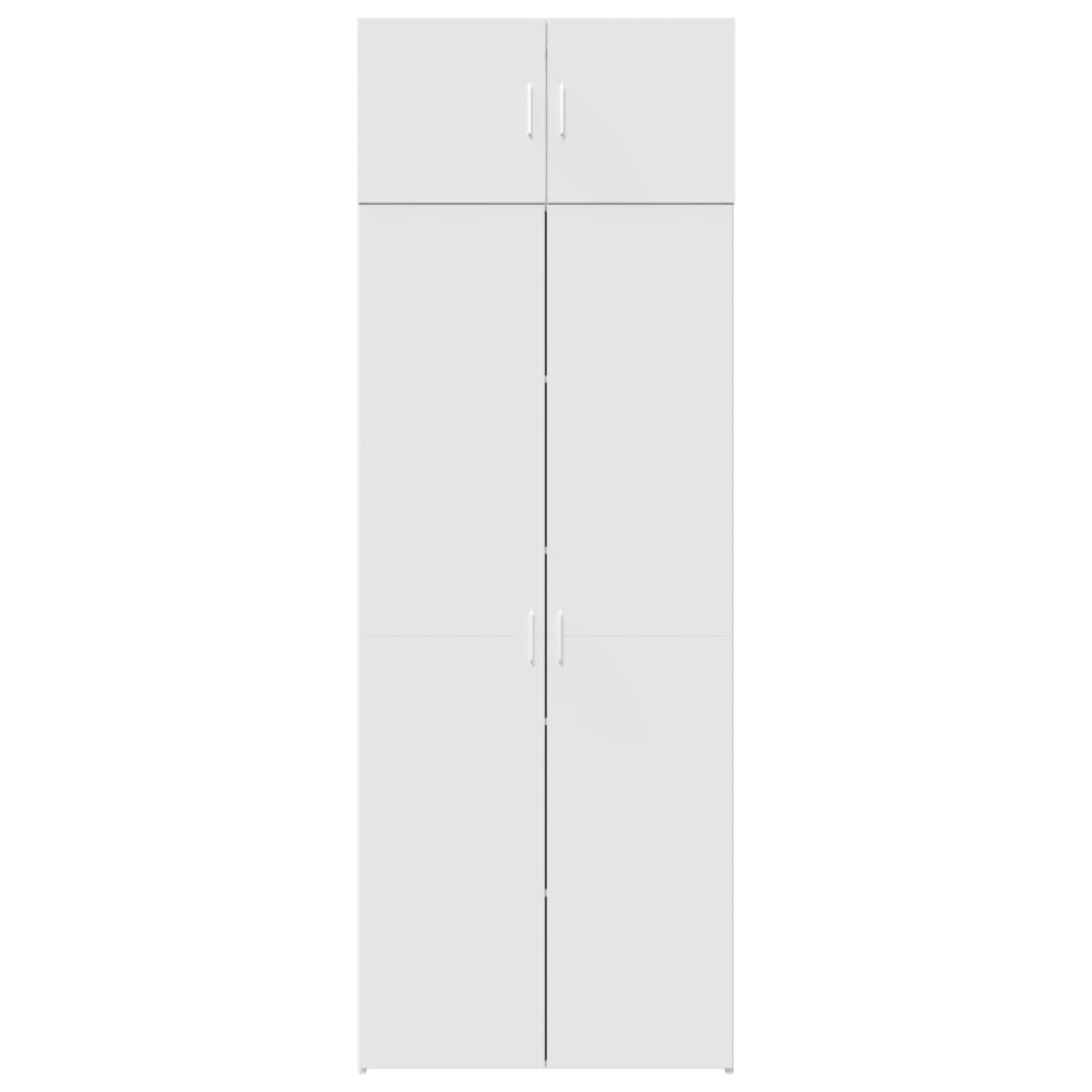 Mobile Portaoggetti Bianco 80x42,5x225 cm in Truciolato 3281350