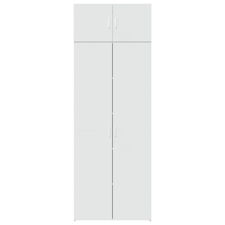 Mobile Portaoggetti Bianco 80x42,5x225 cm in Truciolato 3281350