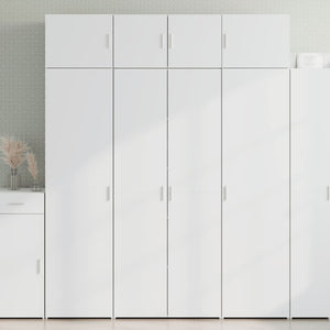 Mobile Portaoggetti Bianco 80x42,5x225 cm in Truciolato 3281350