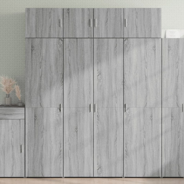 Armadietto Grigio Sonoma 80x42,5x225 cm in Truciolato 3281355