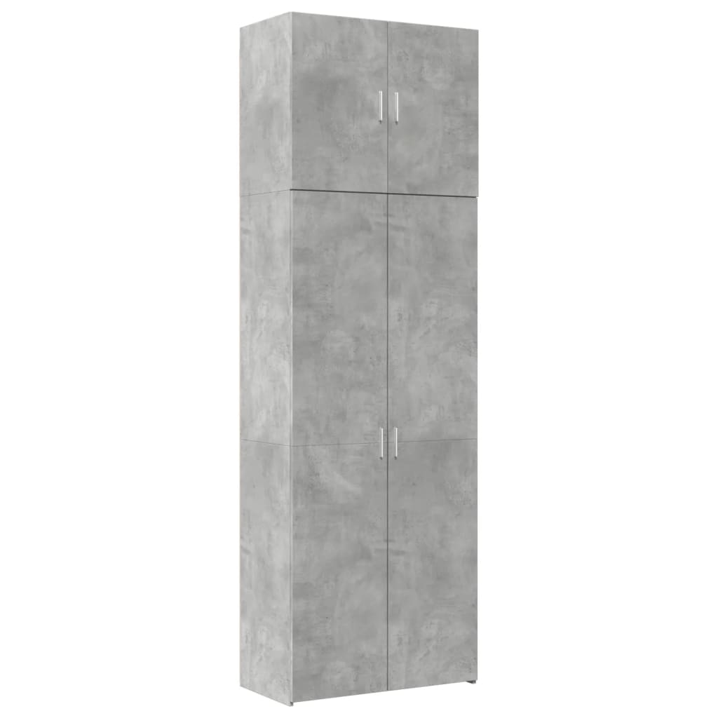 Credenza Grigio Cemento 80x42,5x249 cm in Legno Multistrato 3281367