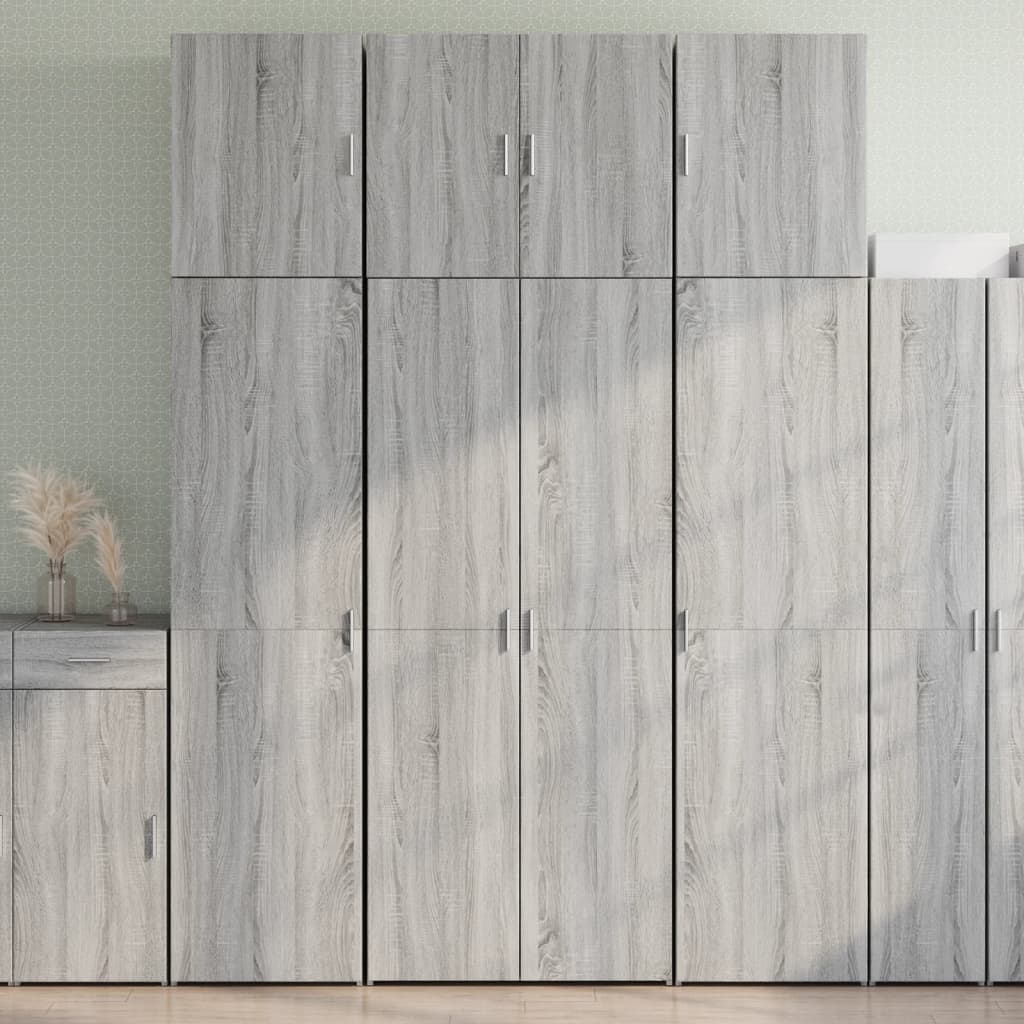 Credenza Grigio Sonoma 80x42,5x249 cm in Legno Multistrato 3281369